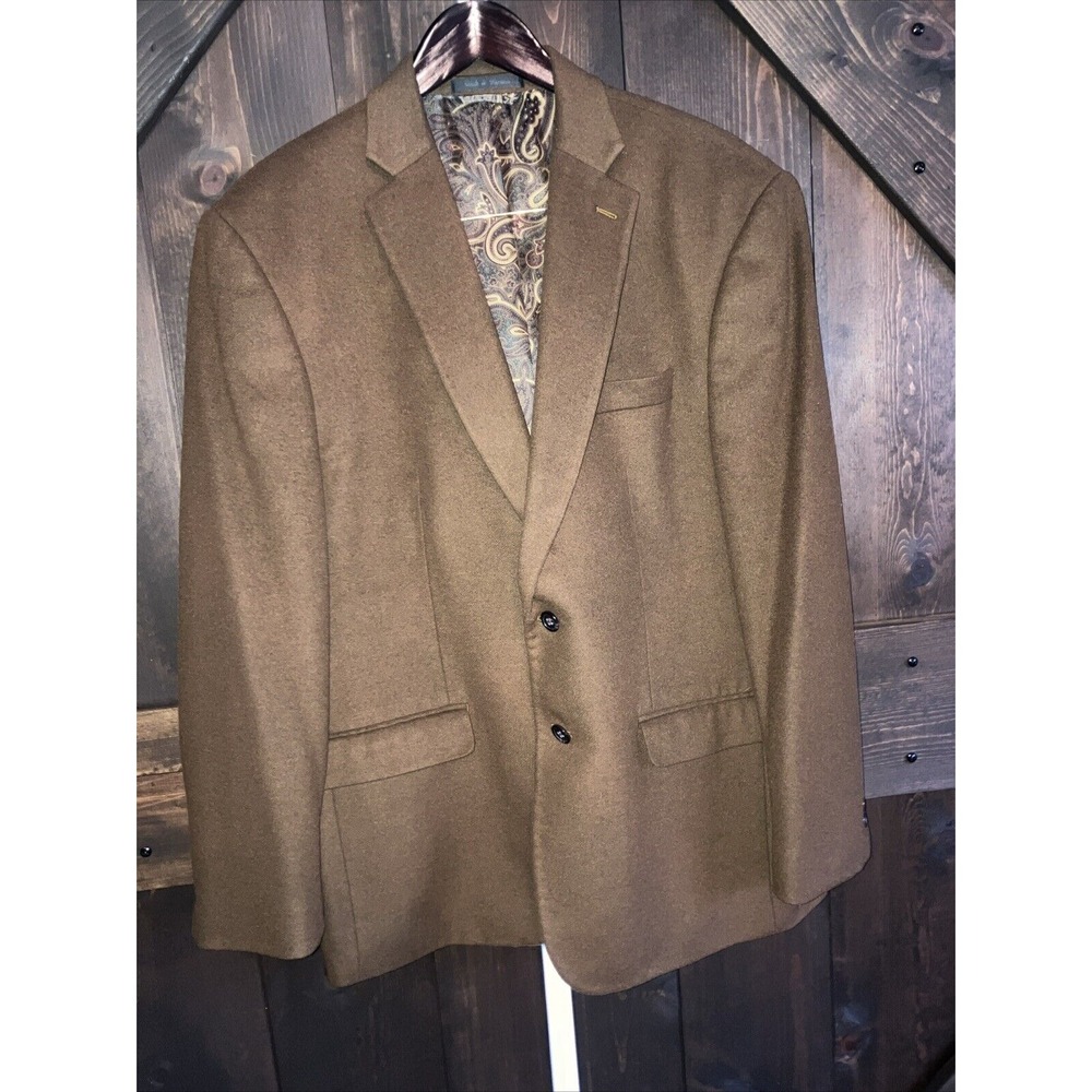 Lauren Ralph Lauren Men's Luxury Wool Classic-Fit Camel Sport Coat Blazer Sz 44R